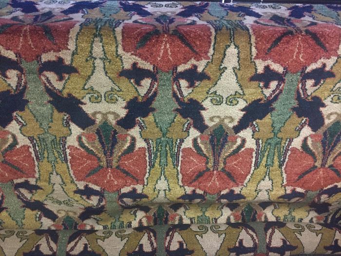 CHARLES VOYSEY STYLE ARTS & CRAFTS   RUG 9 X 12 
