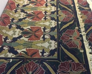 CHARLES VOYSEY STYLE ARTS & CRAFTS   RUG 9 X 12 