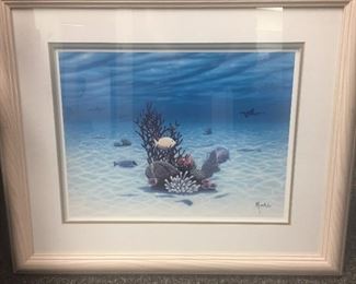 FRAMED UNDERWATER ART PRINT