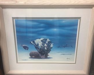 FRAMED UNDERWATER ART PRINT
