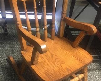 PRESSED BACK CHILDS ROCKER