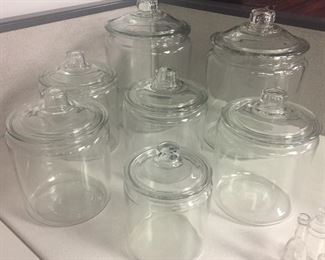 GENERAL STORE VINTAGE GLASS DISPLAY JARS 