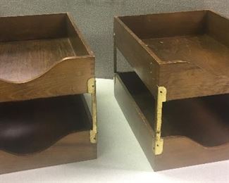 VINTAGE OFFICE PAPER TRAYS