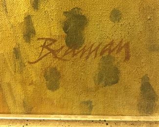 OIL ON CANVAS TIGER by BEAMAN
