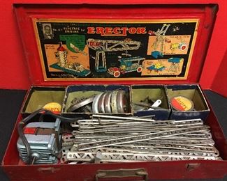VINTAGE ERECTOR SET LAST PATENT DATE  1930