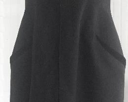 Thierry Mugler Little Black Cocktail Dress with Velvet Trim