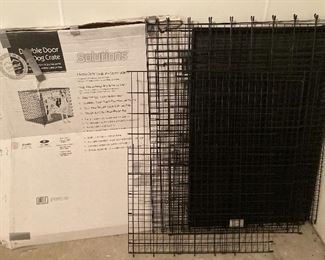 Double door dog crate (for large dogs)