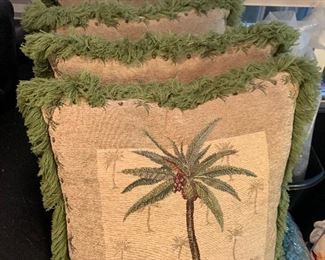 Palm Tree Pillows $20 set of 4