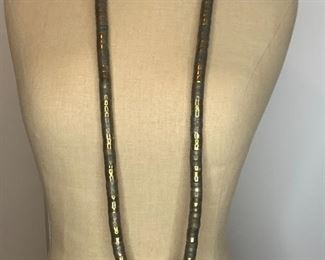 #4 42" Fashion  mixed metal bead necklace $10