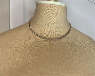 Item #39 18" Sterling thick rope chain 