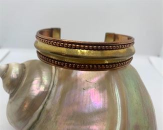 Item # 46  Vintage Brass and Copper Cuff $5
