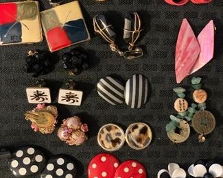 Clip on earrings $2-$3 ea.  Make an appointment to view these and more. 