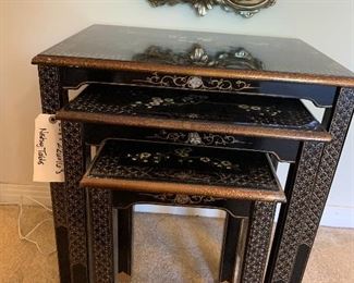 Chinoiserie Nesting tables $150/3