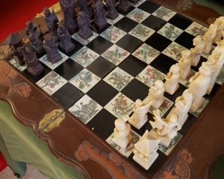 Antique Chinese Chess Set