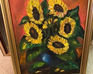 Sunflower painting #2  $50