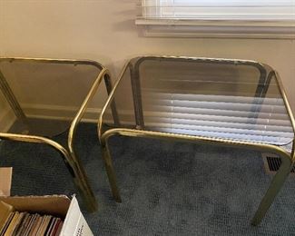 Glass end table $40 each