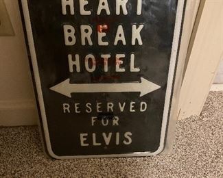 Heart Break Hotel Sign  (heavy duty metal) $50