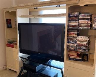 Sanyo 50" Plasma TV  $150
Entertainment center $200
