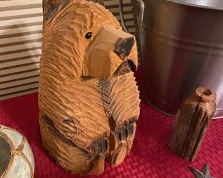 Carved bear $40