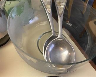 Metal serving utensils $10