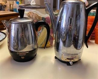Coffee pots $20 each (cords inside)