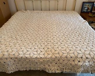 Crocheted bed spread $50