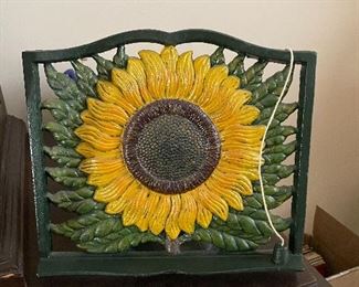 Cast iron cookbook holder $15