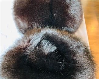 fur hat and muff