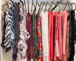 cashmere and assorted scarves