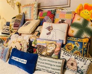 Needlepoint pillows