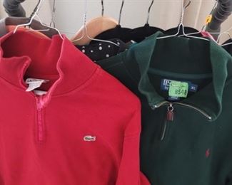 Lot of (11) Mens Shirts includes Polo, Lacoste & More
