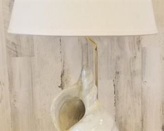 Ceramic Conch Shell Lamp 