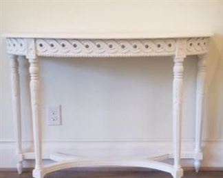 White Entry Table 