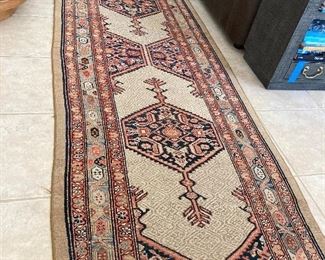 Persian hall rug/runner.  SIGNED.  
198 inches by 41 inches.  $375 as is.