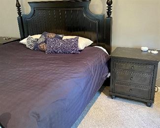Restoration Hardware nightstand w/ 3 drawers ( as is )