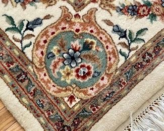 Jaipur Kashan hand woven oriental rug 8’10” x 12’2”
White & Blue