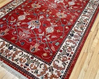 Karastan English Manor reddish oriental rug, approx. 5’7” x  7’