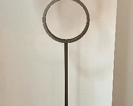 Floor lamp circle design w/ marble base