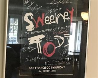 Sweeney Todd autographed