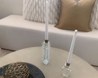 CB2 Crystal Candle Holders $40 https://www.cb2.com/cosette-crystal-taper-candle-holders-set-of-3/s214745