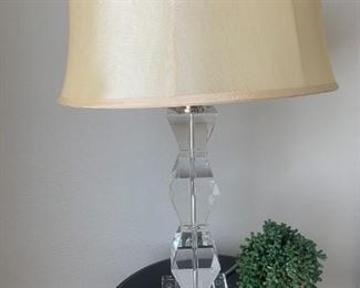Ethan Allan Crystal Lamp $150 https://www.ethanallen.com/en_US/shop-lighting-table-lamps/geometric-crystal-table-lamp/096783.html#q=crystal+table+lamp&prefn1=material&prefv1=Glass%2C+Crystal&start=1