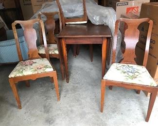 Drop leaf table and chairs...