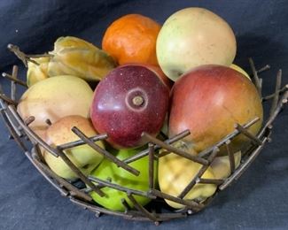 Decorative Metal Fruit Basket
