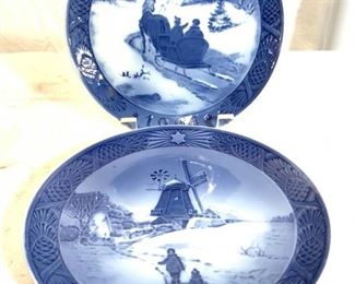 Pair ROYAL COPPENHAGEN KAI LANGE Porcelain Plate
