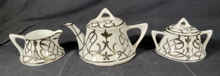 Antique ZS & Co Porcelain Tea Set
