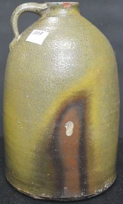 1103 - (2) Gallon North Alabama Alkaline Frog Skin Whiskey Jug - Late 1800's