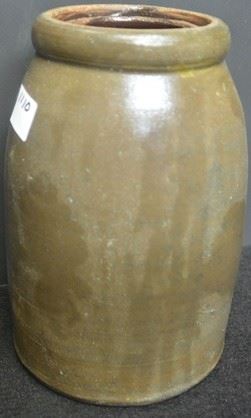 1110 - Alabama Wax Seal Canning Jar w/ Albany Alkaline Glaze