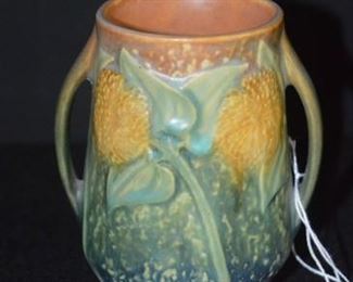 8046 - Roseville 5" Sunflower Vase