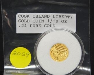 2059 - 2011 Cook Island Liberty Gold Coin