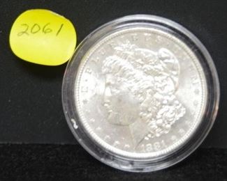 2061 - 1881-S  Morgan Silver Dollar - Uncirculated